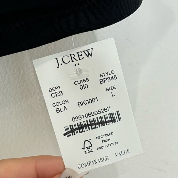 NWT J. Crew Factory scalloped bikini top - Picture 8 of 10